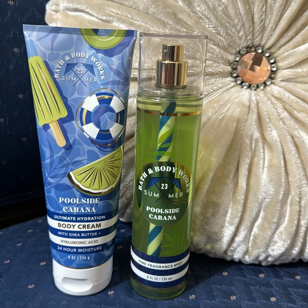 BATH & BODY WORKS SET. . . POOL SIDE CABANA SCENT - Picture 2 of 4